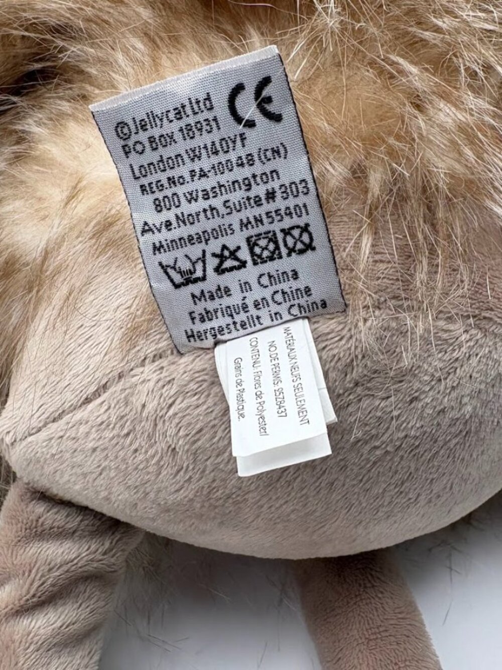 JELLYCAT Roxie Reindeer Deer Tan, Cream, Feathery Stuffed Plush 28” Large - Picture 8 of 11